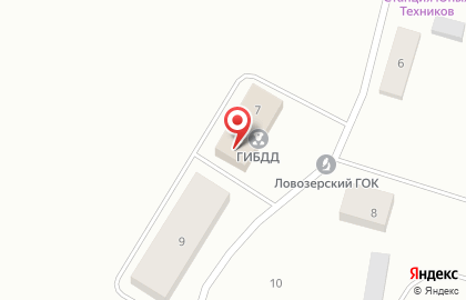 Оленегорский межмуниципальный отдел МВД России на Комсомольской на карте