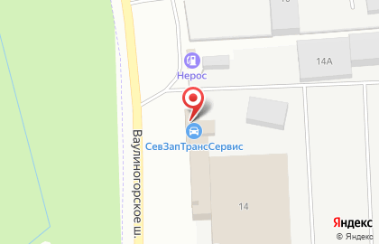 Автокомплекс для грузового и общественного транспорта СевЗапТрансСервис в Пскове на карте