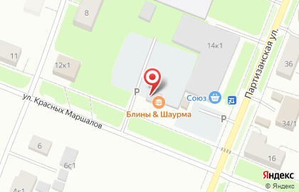 Автостоянка в Архангельске на карте