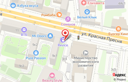 Ломбард-Ювелир на улице Красная Пресня на карте