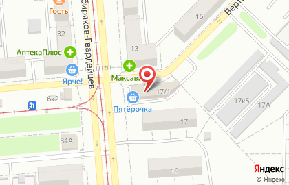 Закусочная на ул. Сибиряков-Гвардейцев, 17 к1 на карте