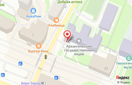 Архангельский государственный лицей им. М.В. Ломоносова на карте
