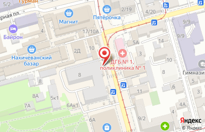 Магазин хлебобулочных изделий на площади Толстого на карте