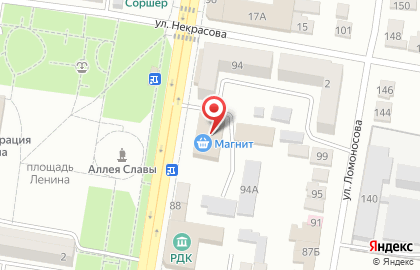 Супермаркет Магнит на Московской улице на карте