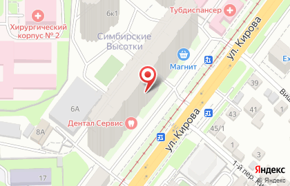 Квартирное бюро Аренда жилья ИП Грязнова Д.М. в Железнодорожном районе на карте