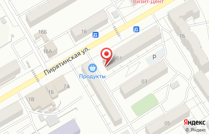 Магазин разливных напитков Bank Beer на Пирятинской улице на карте