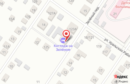 Гостевой дом На Зеленом на карте
