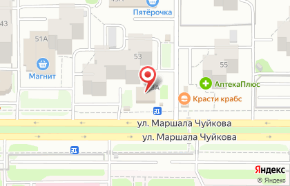 ОКЕЙ на улице Маршала Чуйкова на карте