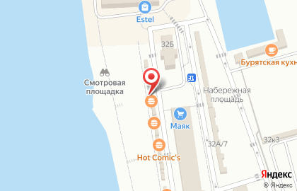 Павильон фастфудной продукции Papa`s Kitchen на Корабельной улице на карте