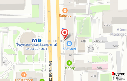 Ломбард Просто 585 на Московском проспекте на карте