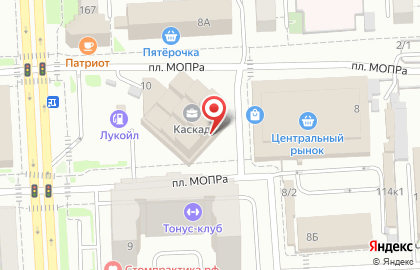 ЧОУ Межотраслевой институт на площади МОПра на карте