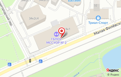 Спортивный комплекс, Московское среднее специальное училище олимпийского резерва №2 на карте