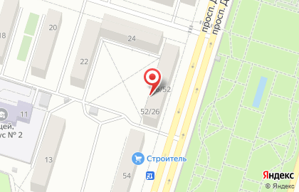 Детская городская больница №1 на проспекте Дзержинского на карте