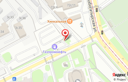 Автомойка Газпромнефть на Преображенской площади на карте