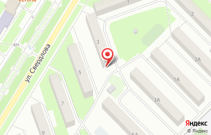 Подростковый клуб Олимпия на улице Свердлова на карте