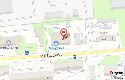 Супермаркет Пятёрочка, сеть супермаркетов на улице Дружбы на карте