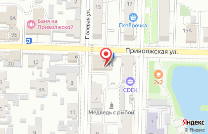 Закусочная на Приволжской улице на карте