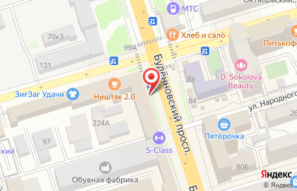 КБ Центр-инвест в Октябрьском районе на карте