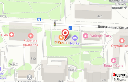 Отель Norke в Москве на карте