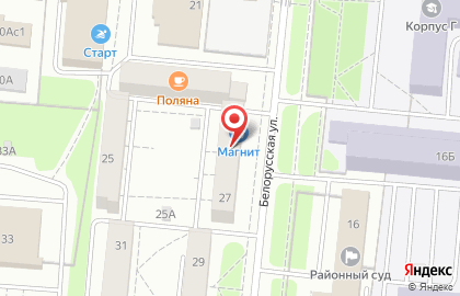 7 Вираж на Белорусской улице на карте