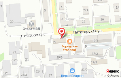 Продуктовый магазин Майя на Пятигорской улице на карте
