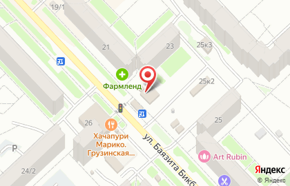 Пекарня Лисичкин хлеб на улице Баязита Бикбая на карте