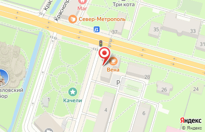 Магазин продуктов Заря на карте