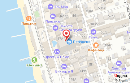 Супермаркет Пятёрочка на улице Просвещения на карте