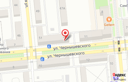 Книготорговая компания Метида на улице Чернышевского на карте