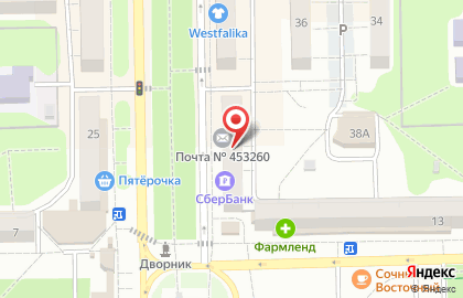 Банкомат Уральский банк Сбербанка России на улице Ленина, 40 в Салавате на карте