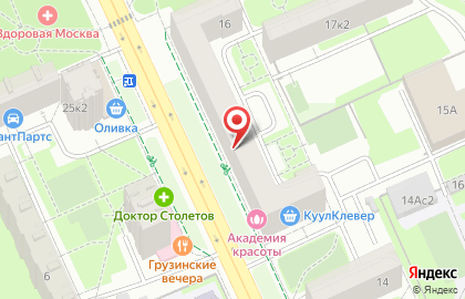 Ателье в Москве на карте