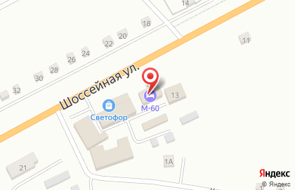 Гостиница М-60 на карте