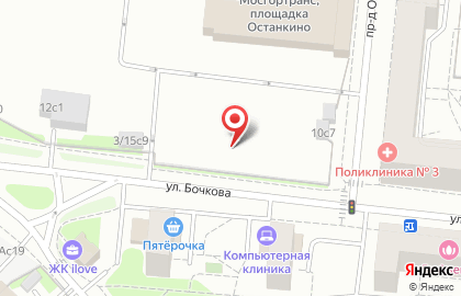Елки-палки на улице Бочкова на карте