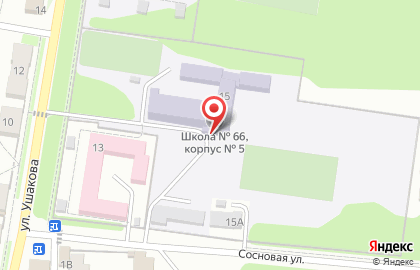 Средняя общеобразовательная школа №66 г. Пензы им. В.А. Стукалова в Пензе на карте