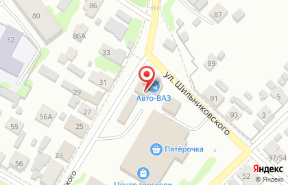 Магазин автозапчастей Авто-ВАЗ, магазин автозапчастей на улице Луначарского на карте