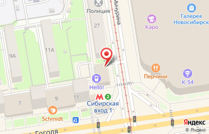 Компания по сдаче коммерческой недвижимости в Заельцовском районе на карте