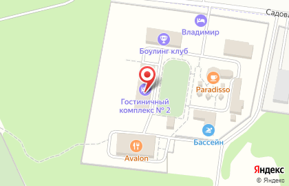 Гостиница Владимир на карте