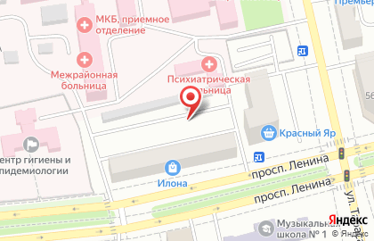 Лига Пресс на проспекте Ленина на карте
