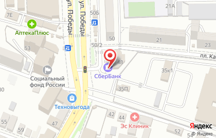 Магазин цифровой и бытовой техники DNS на улице Победы на карте