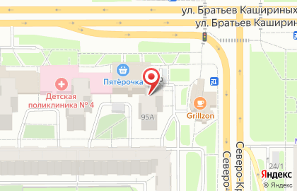 Аптека Фармленд на улице Братьев Кашириных, 95а на карте
