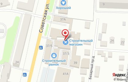 Магазин отделочных материалов на Советской улице на карте