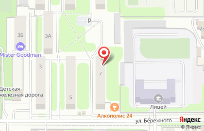Журавушка на улице Бережного на карте