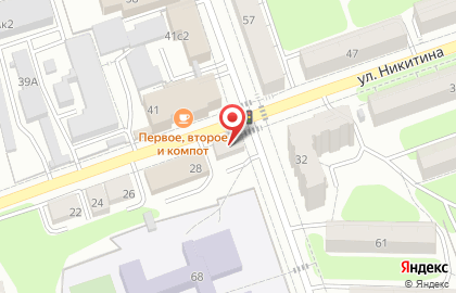 Магазин свежей выпечки на ул. Никитина, 30 на карте