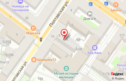 РиверСайд Московский Вокзал на карте