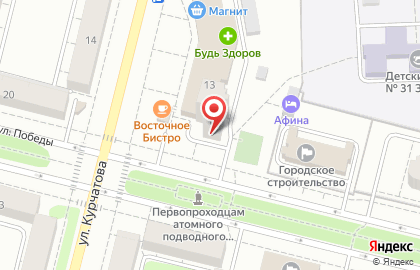 Участковый пункт полиции №3 на улице Курчатова на карте