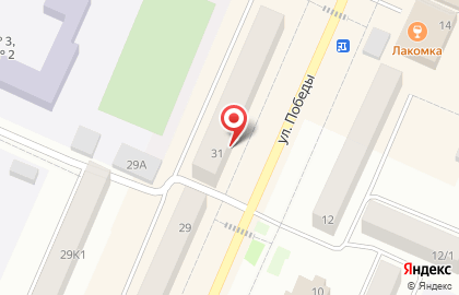 Магазин Лежебока на улице Победы на карте