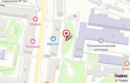 Магнит в Кировском районе на карте