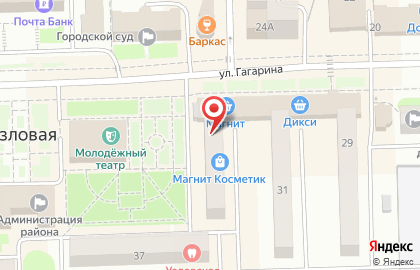 Магазин женской одежды на ул. Гагарина, 33 на карте