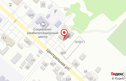 Сельская библиотека на Центральной улице на карте