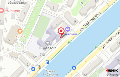 Детский бассейн Растём вместе на улице Чайковского на карте